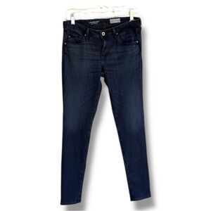 AG Adriano Goldschmied Knit Luxe Denim The Legging Ankle Skinny Jeans Waist 29